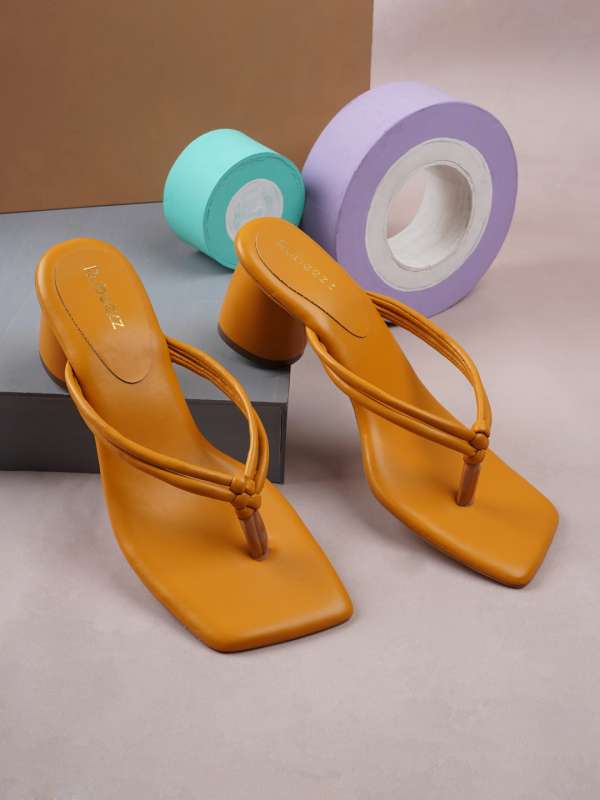 Neon yellow best sale sandals heels