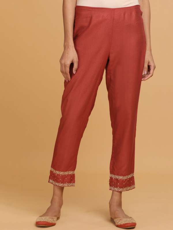 Steel color Raw Silk Kameez with Pants  Silk trousers Kurti designs Raw  silk