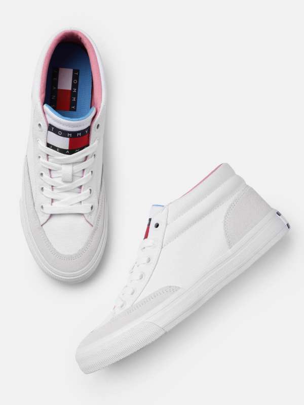 tommy hilfiger all white shoes