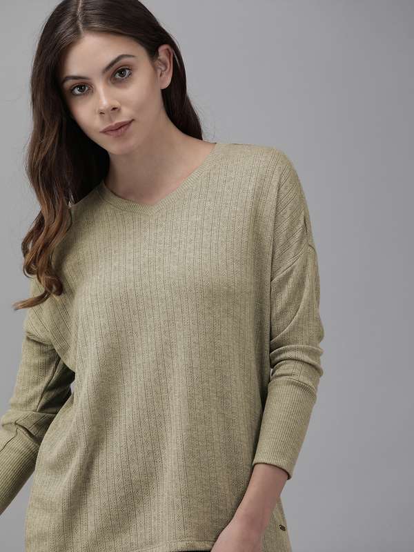 full sleeve t shirts myntra