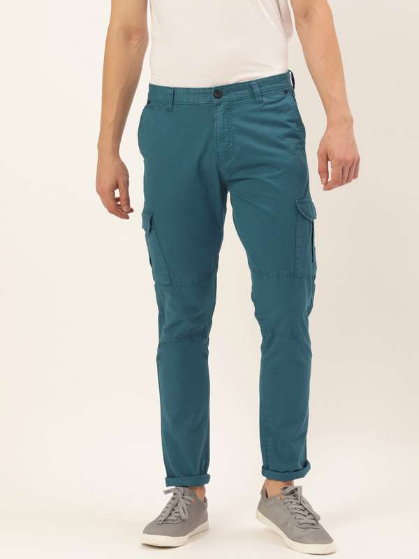 Men Teal Trousers - Buy Men Teal 