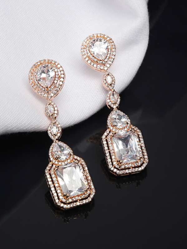 Long hotsell studded earrings