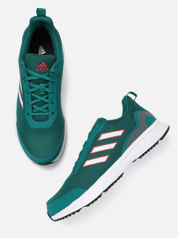 adidas green sports shoes