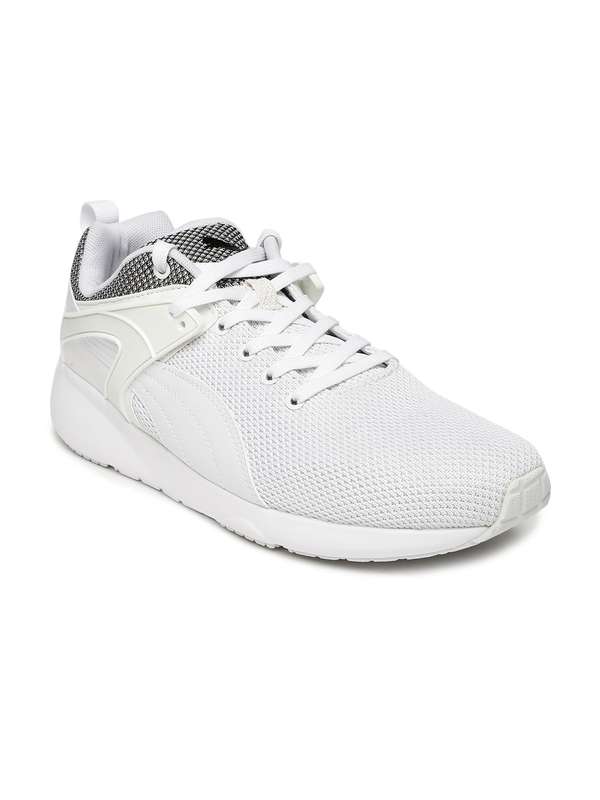 puma white sneakers myntra