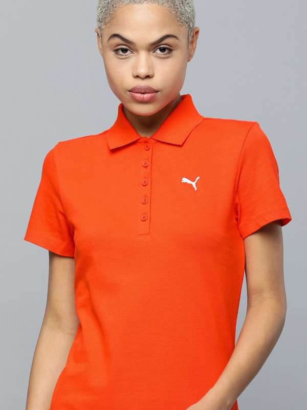 Puma orange polo shirt shop