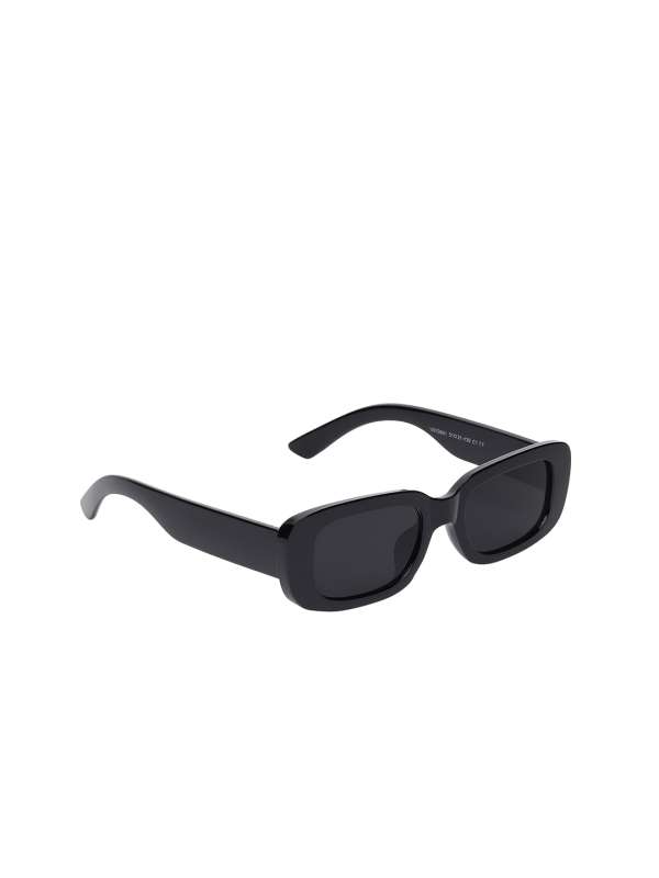 Voyage UV Protected Black Square Men & Women Sunglasses (952MG3669 |Black Lens | Black Frame)