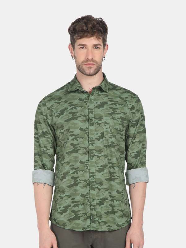 military green colour shirt