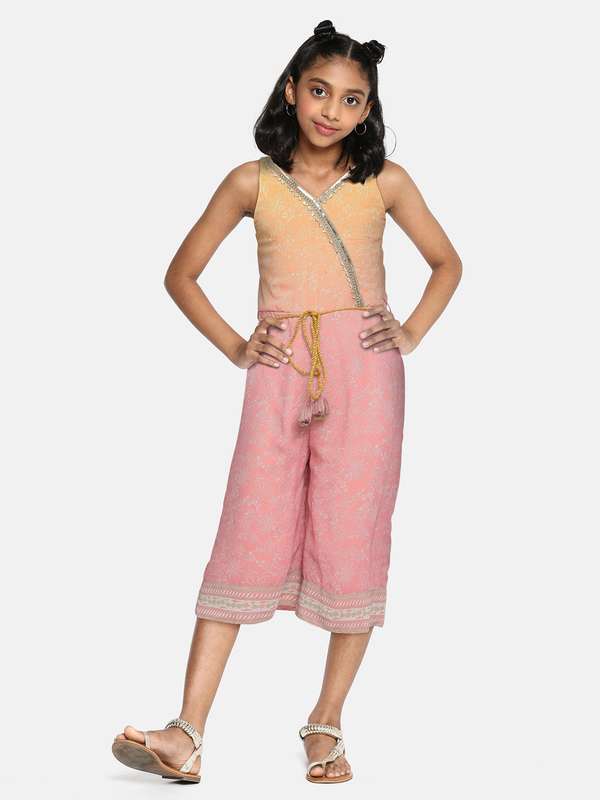 Global Desi Polyester Pink Printed 