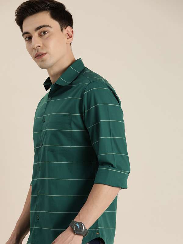 Green Casual Shirts Invictus - Buy 