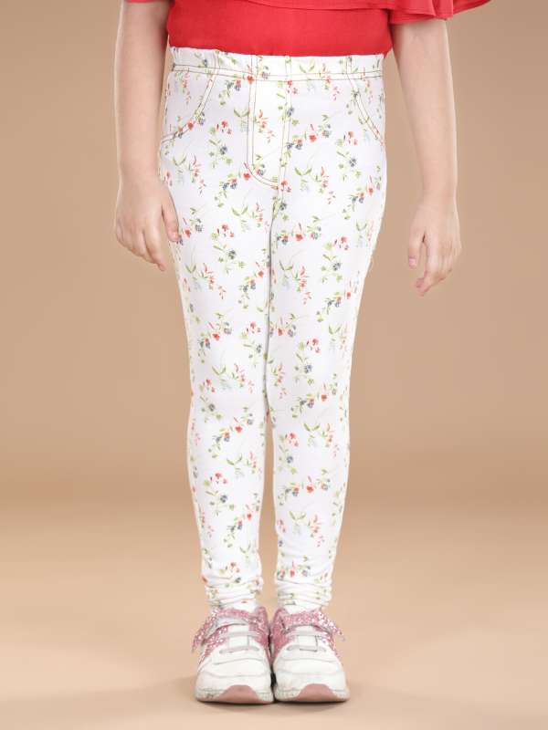 Floral Design White Women Printed Jeggings, Size: Free at Rs 100 in Delhi
