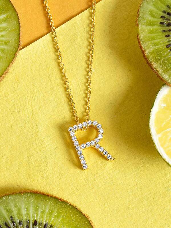 Mini Silver Letter R Initial Necklace | Hersey & Son Silversmiths