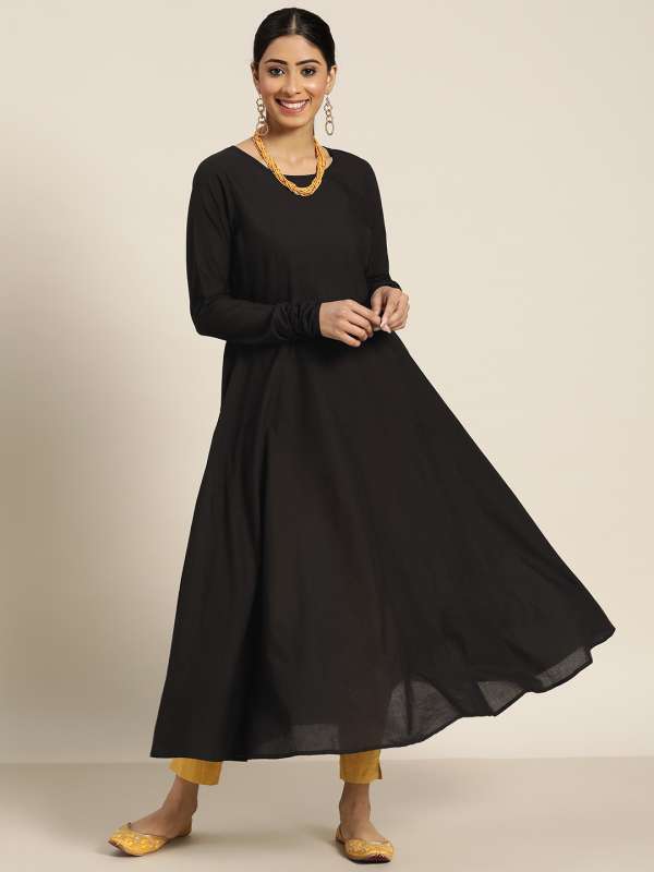 Black Anarkali Buy Trendy Black Anarkali Online in India Myntra