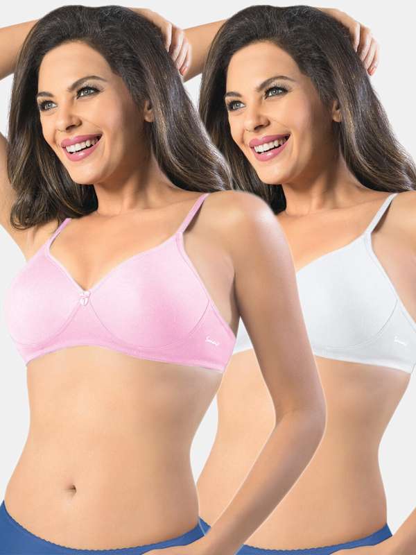 Pink White Bra - Buy Pink White Bra online in India