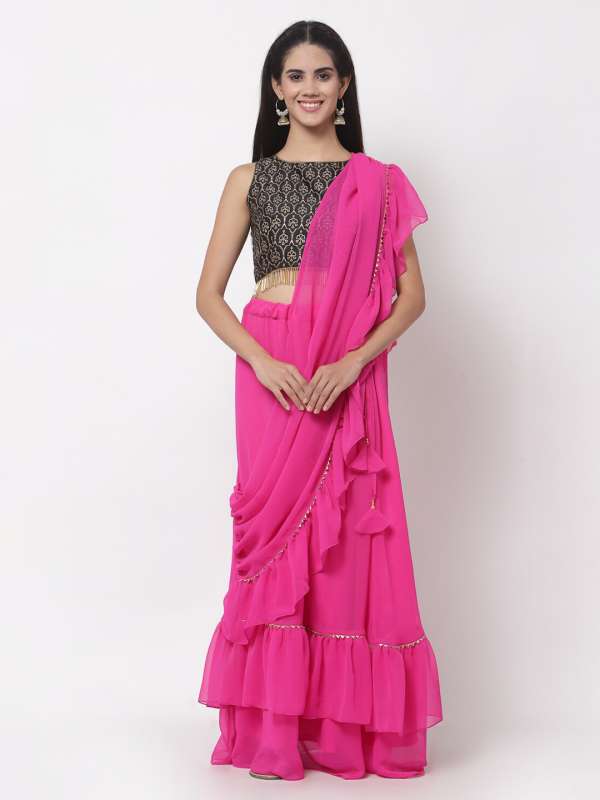 Ruffle skirt new arrivals with attached dupatta