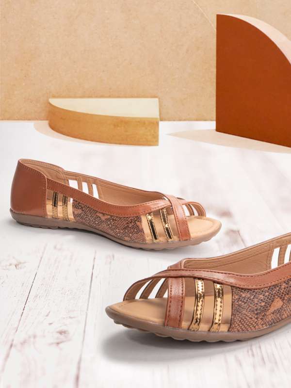Peep Toe Ballerinas Flats Buy Peep Toe Ballerinas Flats online in India