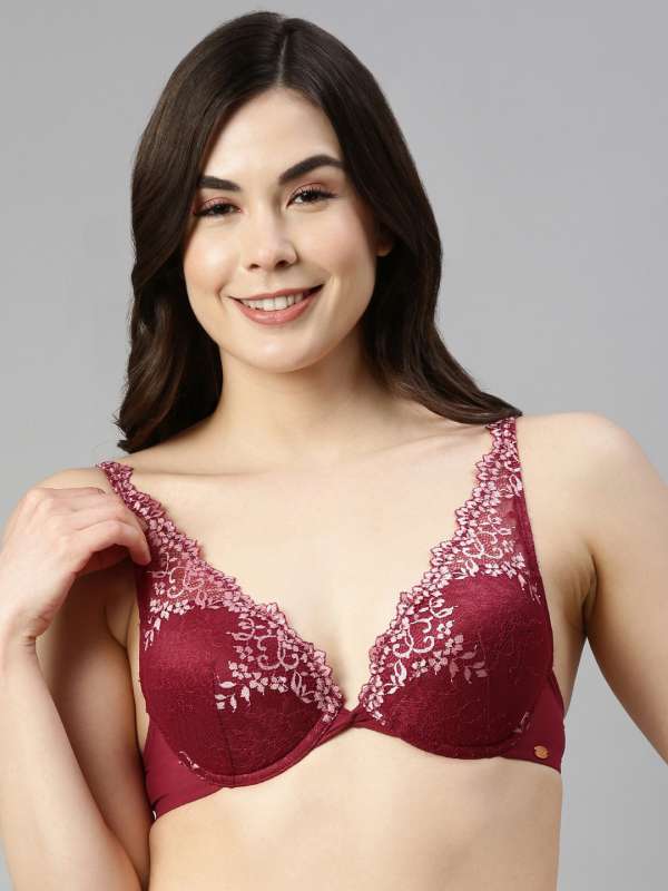 Quttos Ultra pushup Lace Bra Women Push-up Heavily Padded Bra - Buy Red  Quttos Ultra pushup Lace Bra Women Push-up Heavily Padded Bra Online at  Best Prices in India
