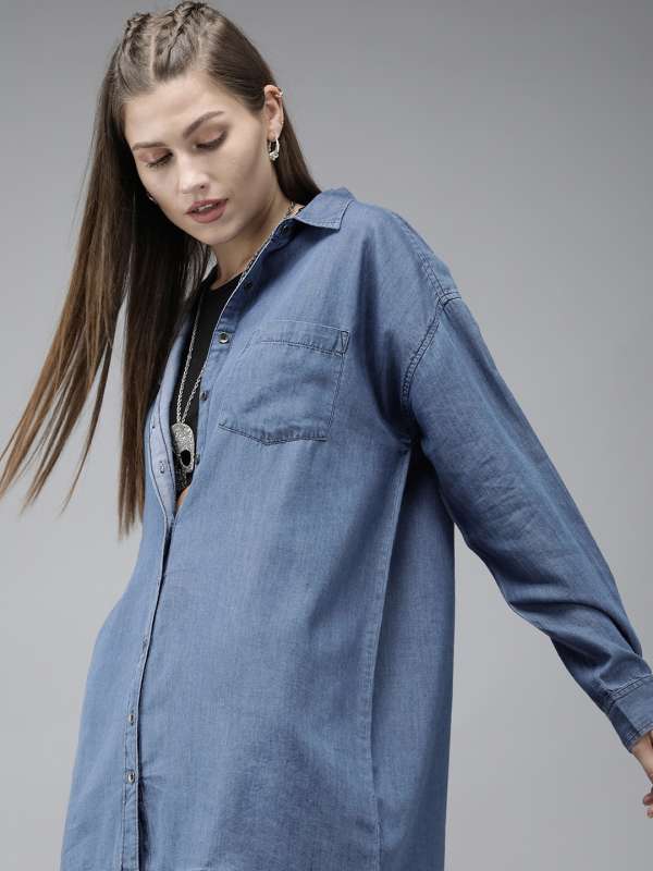 Ladies jeans sales shirt design