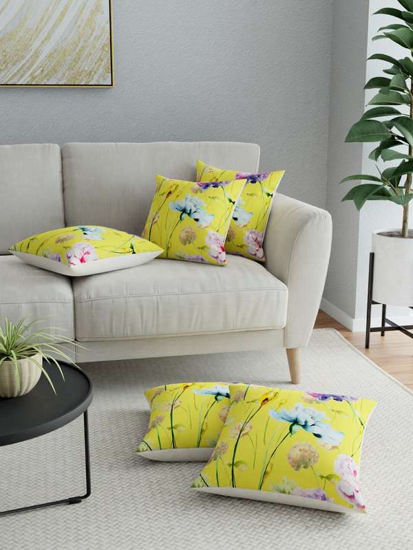 light yellow cushions