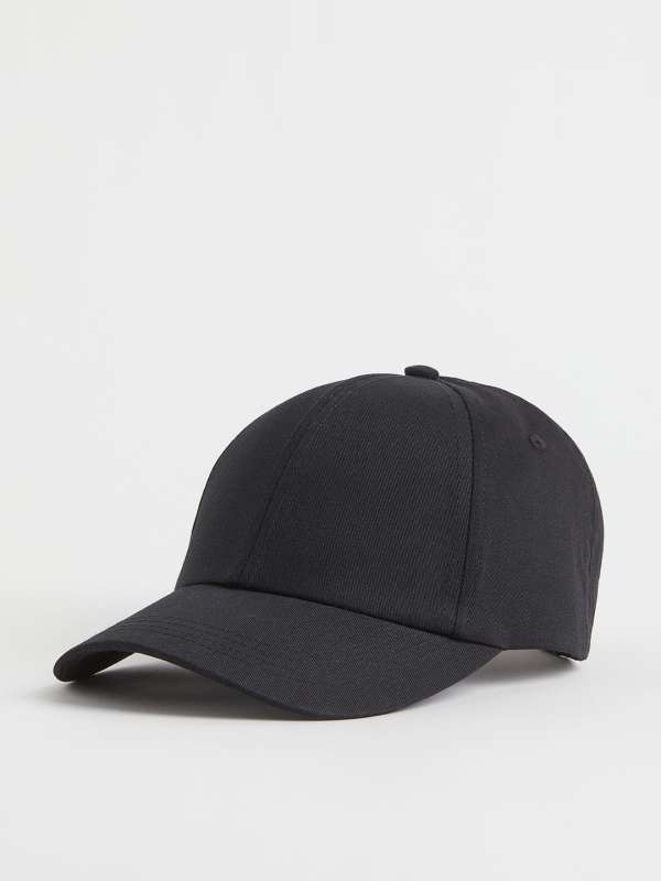 Plain black cap online discount
