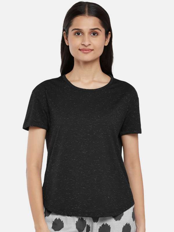 Plain black t shirt online india store