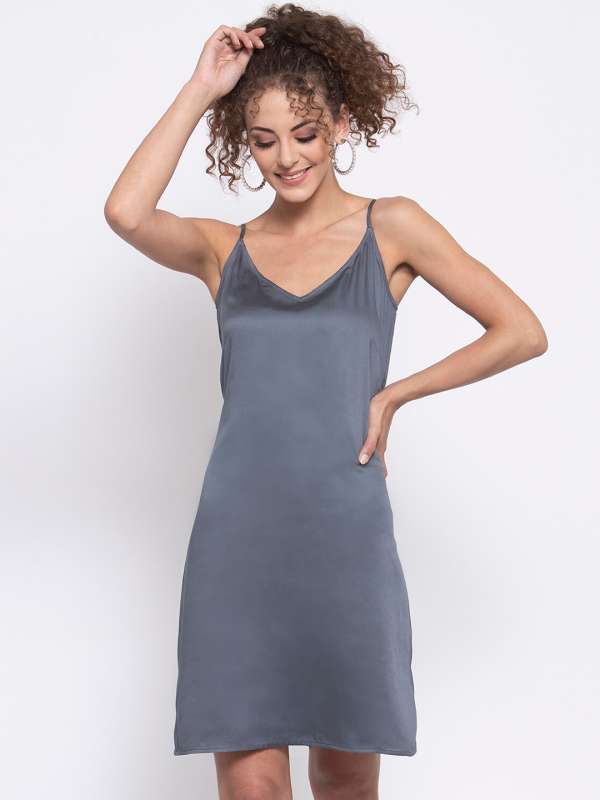 Spaghetti dress myntra top