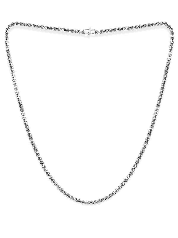 Silver sterling necklace mens clearance