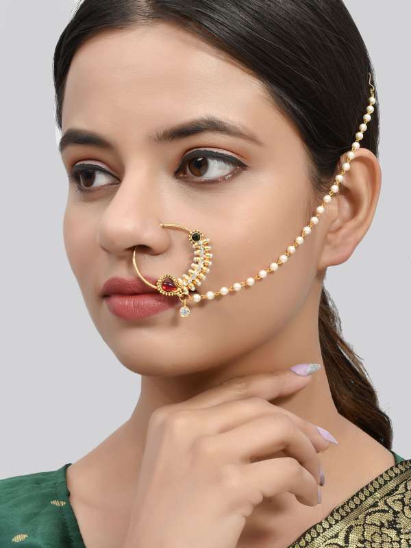 Meenakari nose hotsell pin