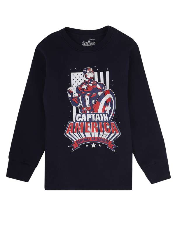 Captain america t shirt myntra cheap