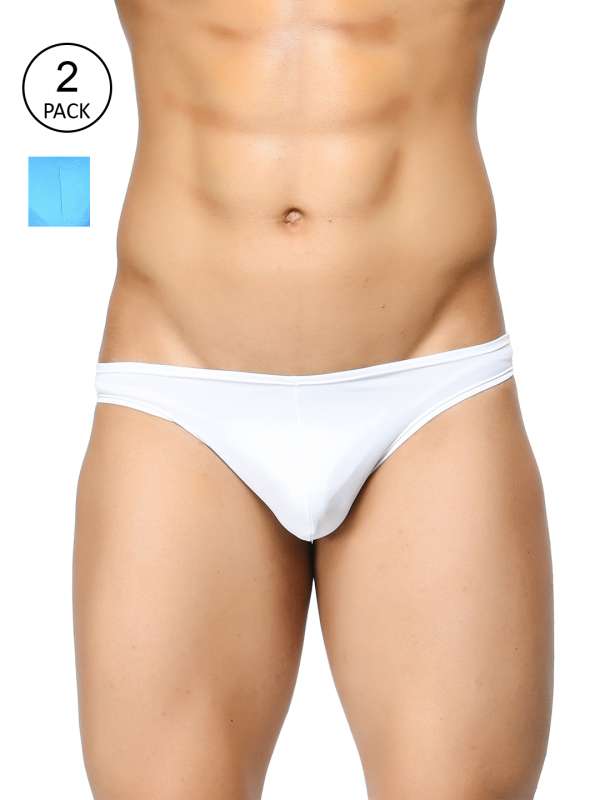 Malowinda Men's Polyester Solid Bikini Underwear India