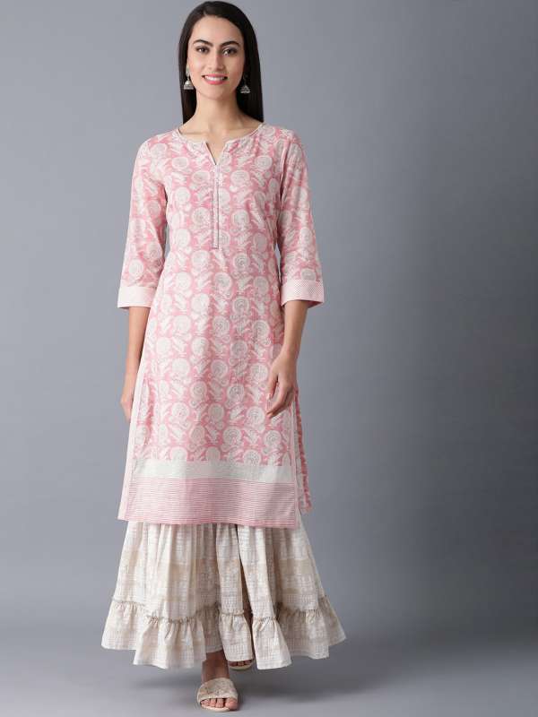 W kurtis pink colour top
