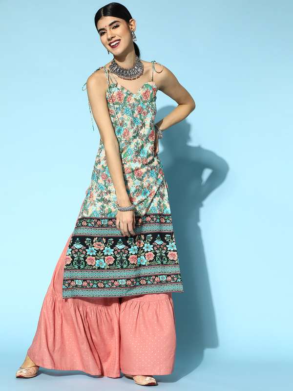 strap shoulder kurti