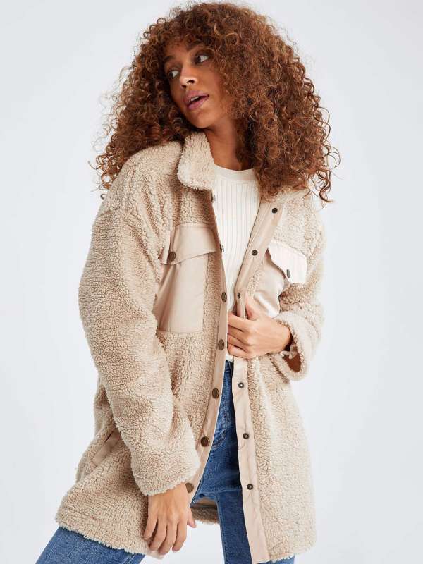 sherpa black coat