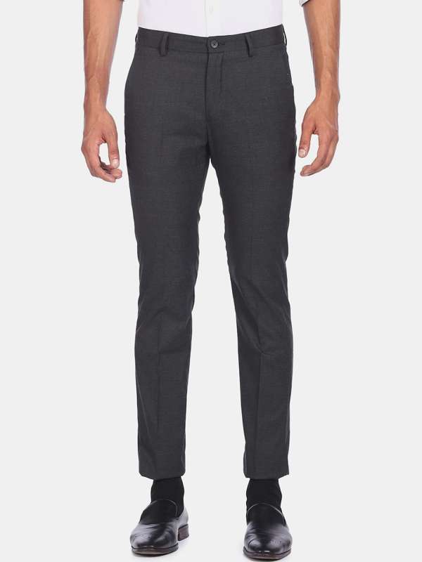 Buy Excalibur by Unlimited Grey Textured Trousers for Men Online  Tata CLiQ