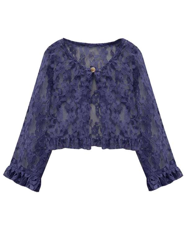 Dark navy blue shrug hotsell