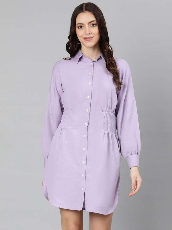 Purple Shirt Dresses - Buy Purple Shirt 
