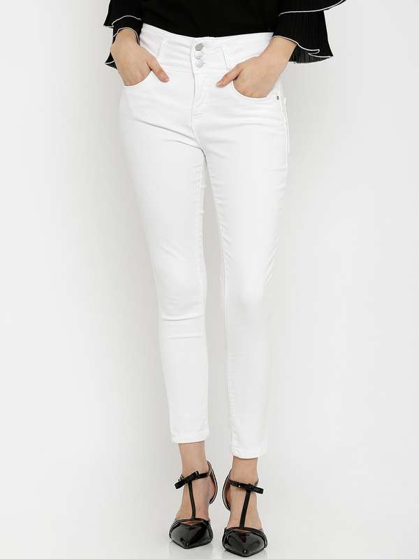Buy White Kraus Jeans online in India