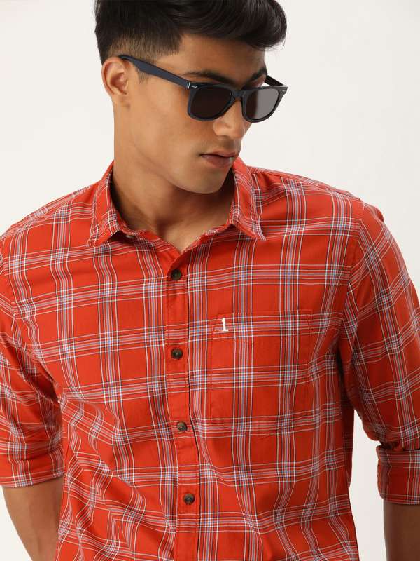 casual orange shirt