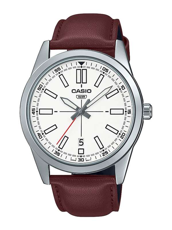 Leather casio discount