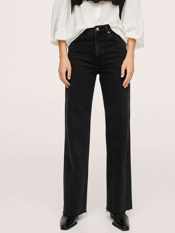 Buy Mango Black Denim Jeans online in India