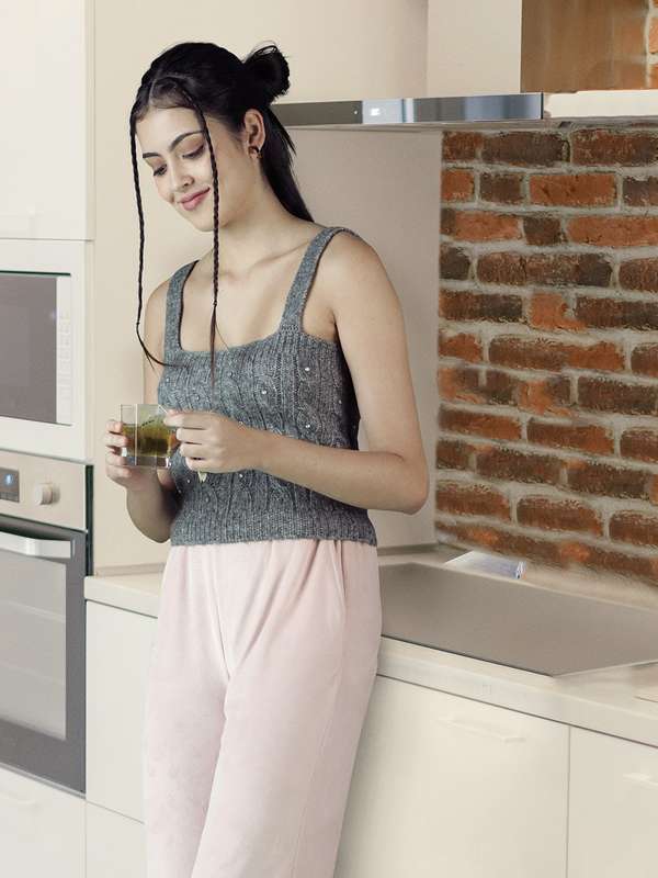 knitted tops myntra