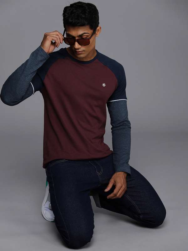 Wrogn Long Sleeves Tshirts - Buy Wrogn 