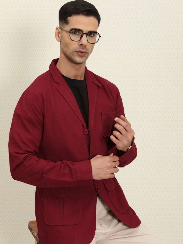 Buy Red Blazer for Men Online in India Myntra