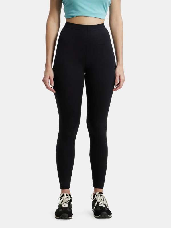 Alexvyan Black Skinny & Slim Fit Gym Wear Yoga Pants Ankle Length Leggings  Workout Active wear | Stretchable Workout Tights | High Waist Sports