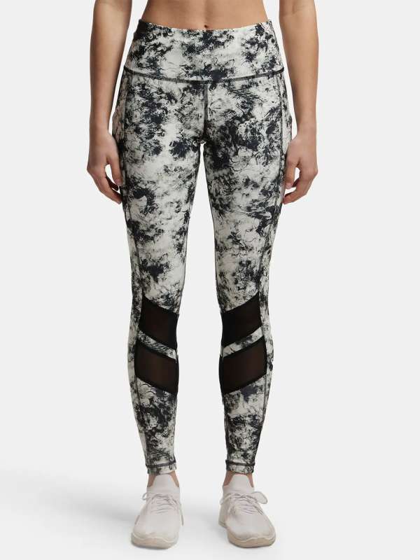 Shop Online Black & White Color Printed Leggings For Women – Lady India