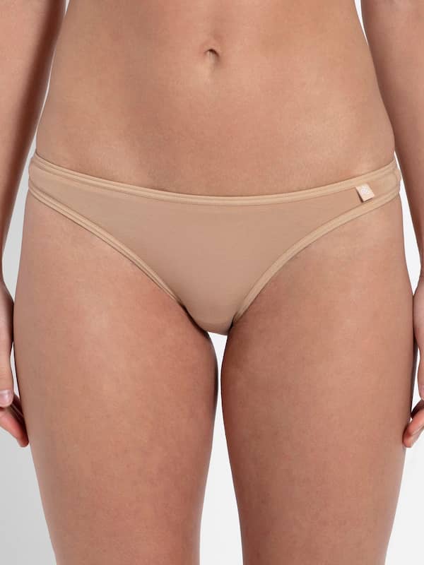 Jockey 1305 Comfies Matte and Shine Bikini Panty 5 Light for sale online