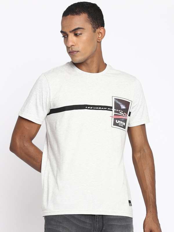 Lee Casual T Shirts - Buy Lee Grey Casual T Shirts online in India