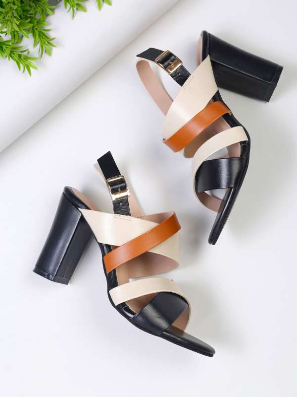 In Black Colour Sandal Heels Buy In Black Colour Sandal Heels