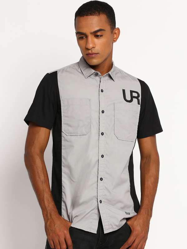 Grey Men Casual Shirts Lee Burton Buy Grey Men Casual Shirts Lee Burton online in India