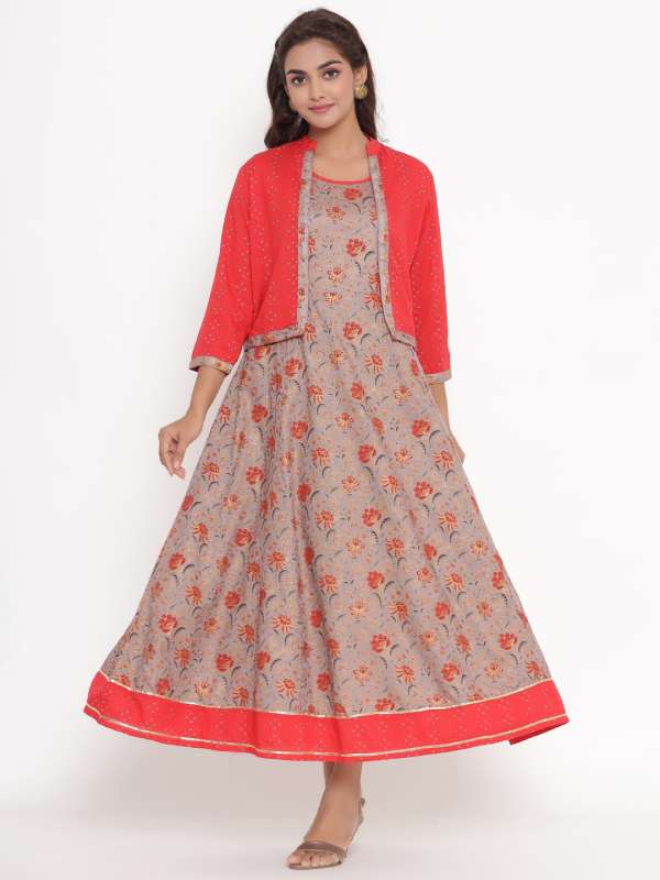 Grey Red Dress Buy Grey Red Dress online in India