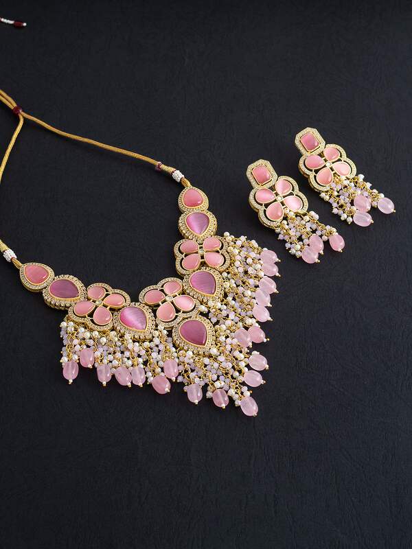 Pink Single Sfera Pink rhinestones necklace discount 74% WOMEN FASHION Accessories Costume jewellery set Pink 